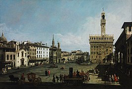 Bernardo Bellotto, La Piazza della Signoria en Florencia
