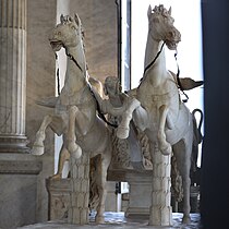 Le Bige, char romain à deux chevaux.