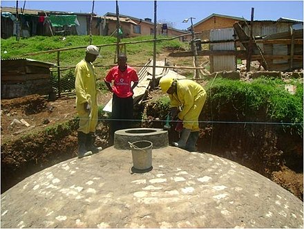 Biogas digester for decentralized wastewater treatment at Meru Prison, Kenya