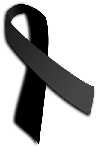 <span class="mw-page-title-main">Black ribbon</span> Symbol of mourning