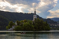 Blick auf den Bleder See