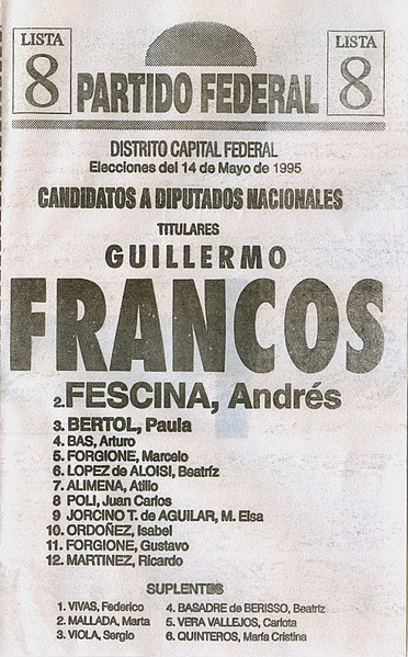 File:Boleta elecciones argentinas de 1995 - Diputados CABA - PF.jpg