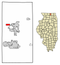 Thumbnail for File:Boone County Illinois Incorporated and Unincorporated areas Caledonia Highlighted.svg