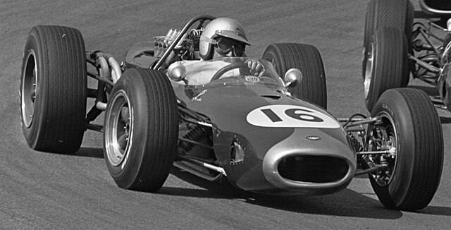 Jack Brabham started on pole position for the Dutch Grand Prix.