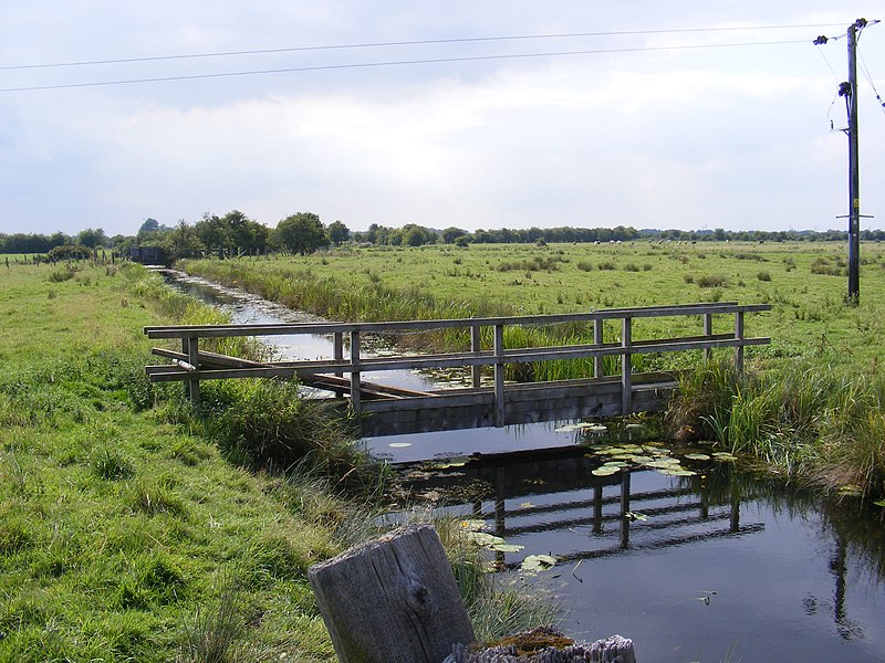 File:Bridge over the drainage ditch at Haddiscoe - geograph.org.uk - 1439485.jpg