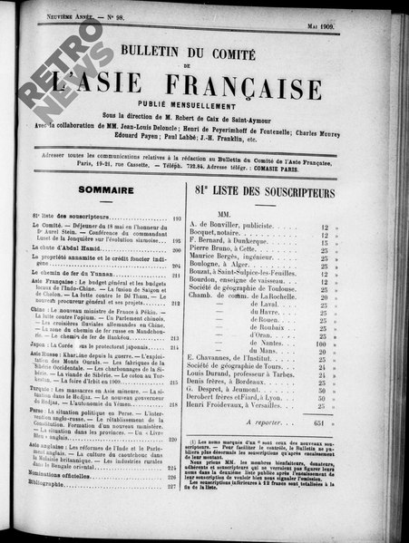 File:Bulletin du Comité de l'Asie française, numéro 98, mai 1909.pdf