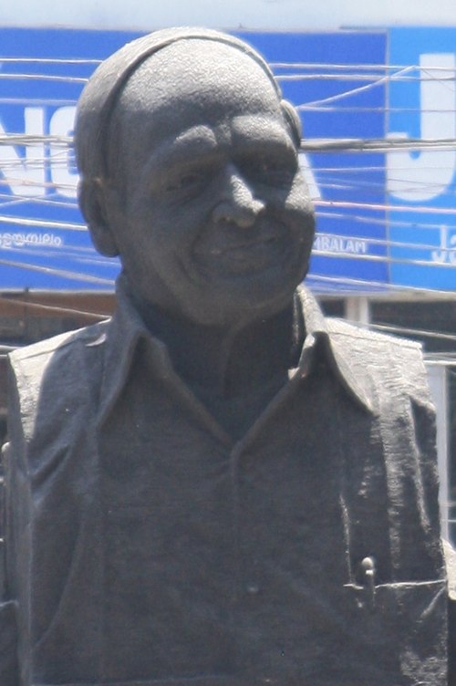 Bust of P. Bhaskaran in Thiruvananthapuram