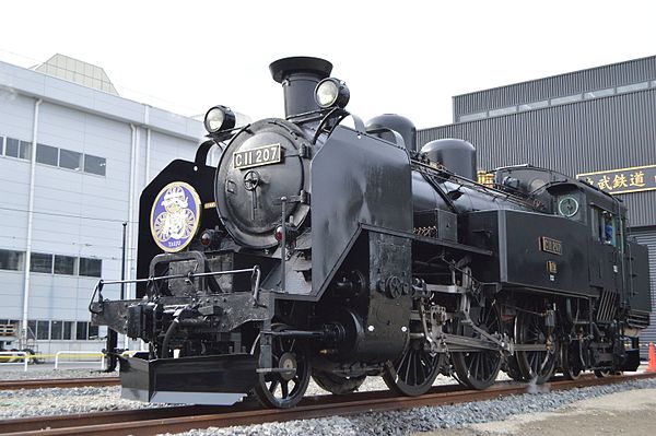 C11 207 at Tobu's Minami-Kurihashi Depot in December 2016