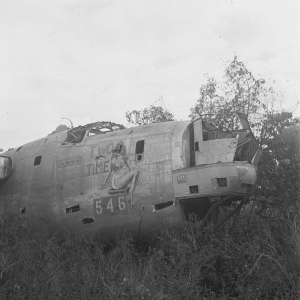 File:COLLECTIE TROPENMUSEUM Geschilderde pin-up girl op een gedumpt Amerikaans vliegtuigwrak uit de Tweede Wereldoorlog TMnr 10028520.jpg