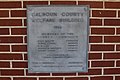 Calhoun County Welfare Building plaque