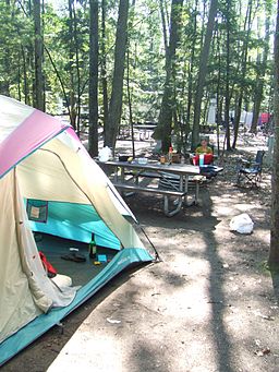 Camping at Interlochen State Park