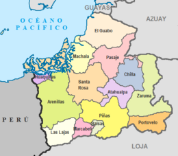 Cantone di Piñas – Mappa