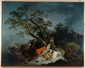 Scène d'ouragan (1770), musée des Beaux-Arts de Rennes.