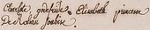 signature de Charlotte de Rohan
