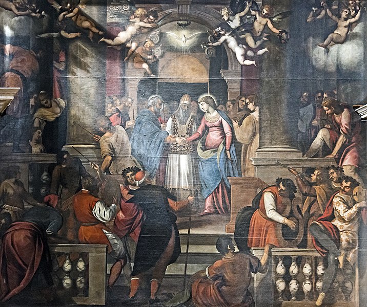 File:Chiesa di San Zaccaria Venezia - Sposalizio della Vergine (1600 circa), dipinto di A. Vassilacchi.jpg