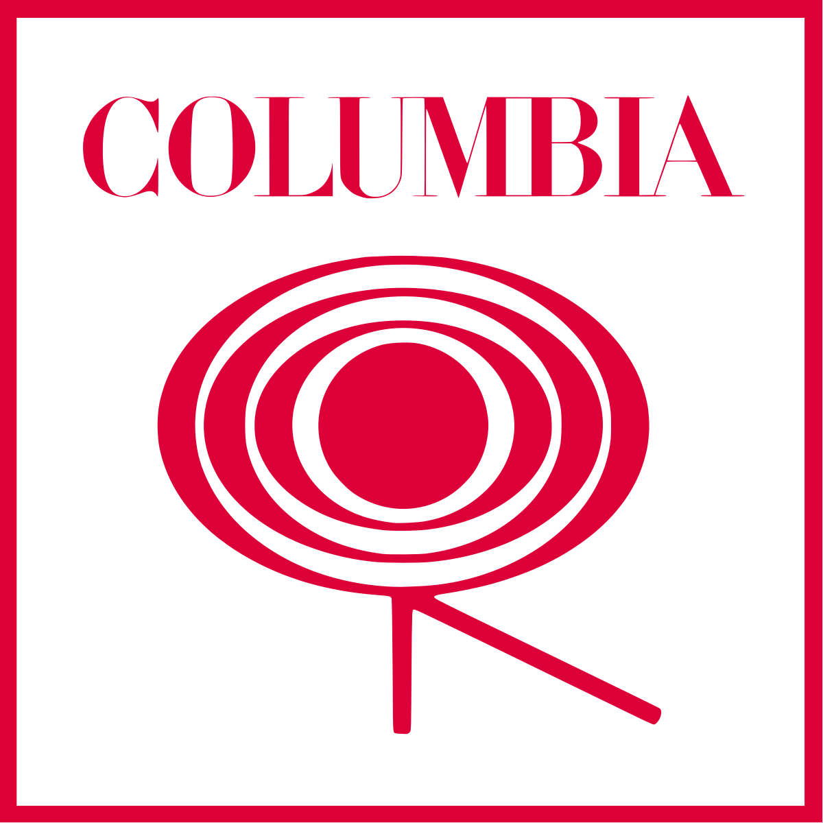 COLUMBUS RECORD decal sticker free shipping silk screen 