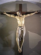 Crucifijo de Santa Croce llamado contadino ("campesino"), de Donatello, Renacimiento italiano (Quattrocento).