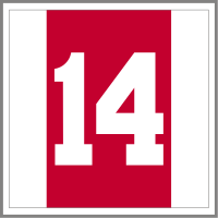 The iconic number 14, retired in 2007 to honor Johan Cruyff