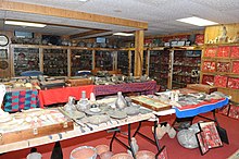 A portion of Don Miller's private collection. This photo was taken during the 2014 recovery of artifacts conducted by the FBI Art Crime Team. Cultural Artifacts Case.jpg