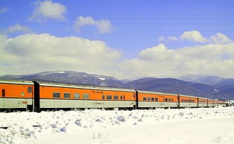 Ski Train at Tabernash in 2003 D&RGW Ski Train 01.jpg