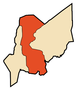 Lokalizacja gminy In Salah w prowincji In Salah