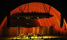 Musicians in the Hollywood Bowl