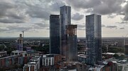 Thumbnail for File:Deansgate Square Manchester Topped Out.jpg