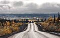 Dempster Highway, south of Inuvik, Northwest Territories, named after Inspector Dempster who found "The Lost Patrol"