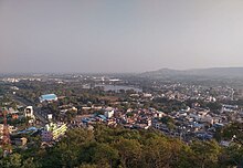 Dewas City View From Tekri Hilltop