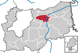 Läget för Dieburg i Landkreis Darmstadt-Dieburg