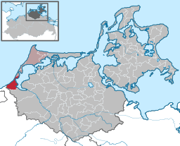 Läget för kommunen Dierhagen i Landkreis Vorpommern-Rügen