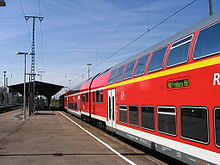 Regionalbahn im Müllheimer Bahnhof