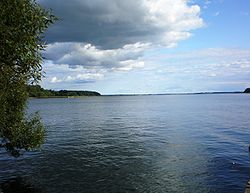 jezero Drūkšiai (Drysvjaty) u vsi Tilžė v Litvě