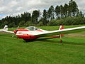 English: A Scheibe SF 25 C during the „Bergfliegen 2011“ at Schmallenberg airfield Deutsch: Ein Scheibe SF 25 C beim „Bergfliegen 2011“ auf dem Flugplatz Schmallenberg-Rennefeld