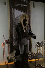 A costume on display