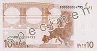 10 euros, back