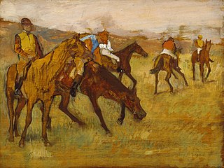 <i>Before the Race</i> Painting by Edgar Degas