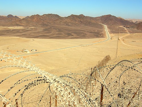 La frontière israélo-égyptienne.