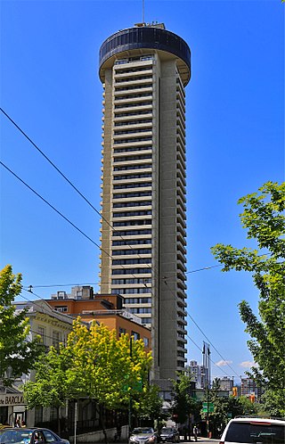 <span class="mw-page-title-main">Empire Landmark Hotel</span> Former hotel in Vancouver, British Columbia, Canada. Tallest demolished building in Canada.