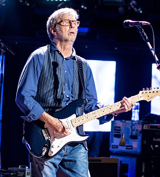 Clapton performing at the Royal Albert Hall in May 2017