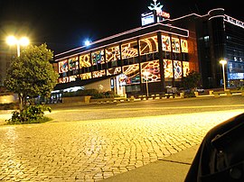 Espinho Casino at night