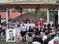 Bíró László tábori püspök az újratemetésen