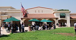 The front of Fairmont Preparatory Academy during session. FairmontHighSchool.JPG