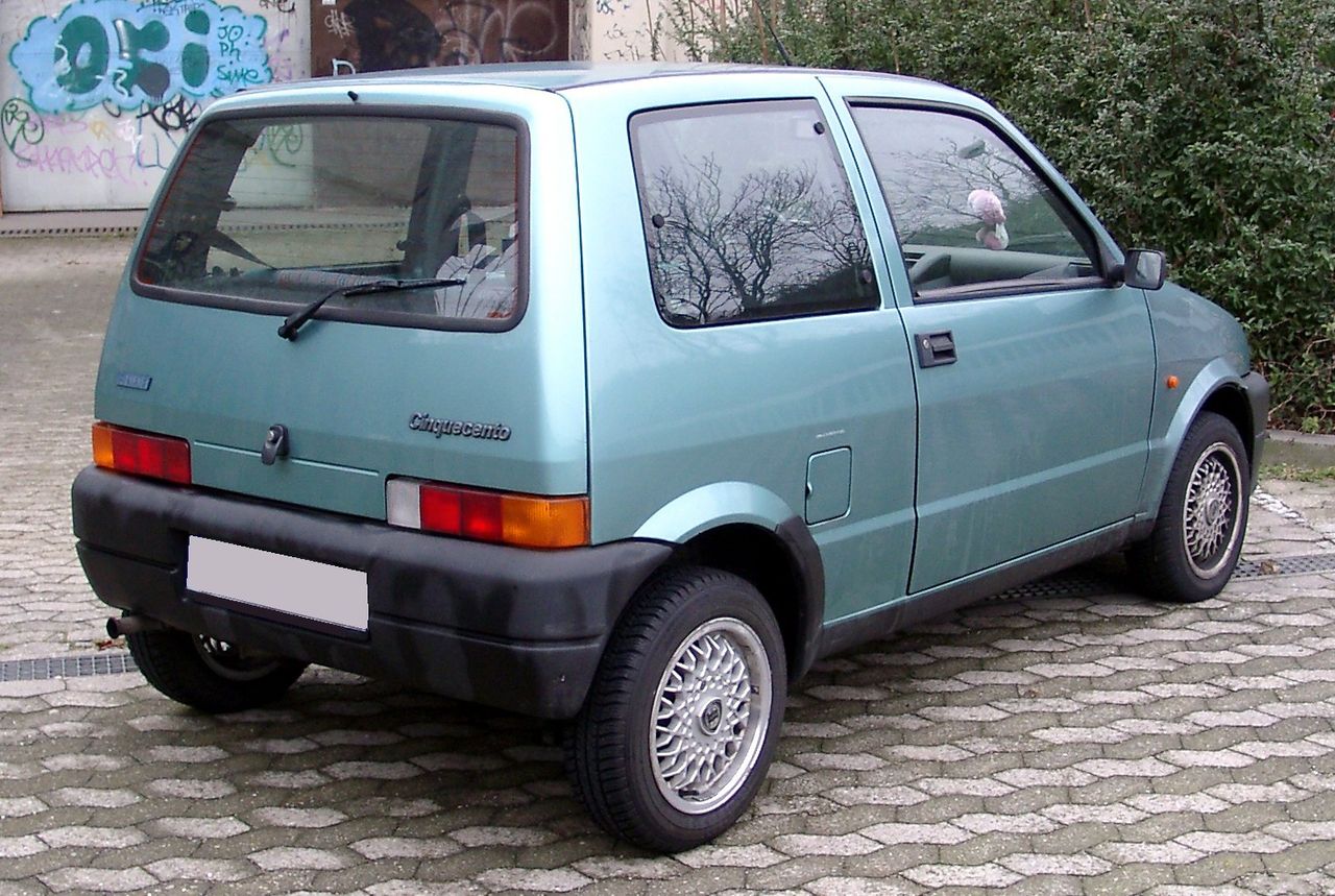 Image of Fiat Cinquecento rear 20080214