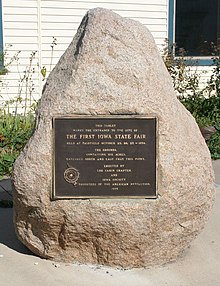Site of First Iowa State Fair First-Iowa-State-Fair-Monument.jpg
