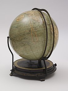 Globe mounted on a stand