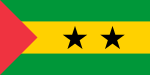 Bandièra de la_Republica Democratica de São Tomé e Príncipe