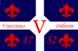 Flag of Vincennes, Indiana, USA