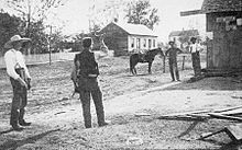 Playing horseshoes in Florida, 1919 Florida, Missouri (1919).jpg