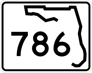 <span class="mw-page-title-main">Florida State Road 786</span> State highway in Florida, United States